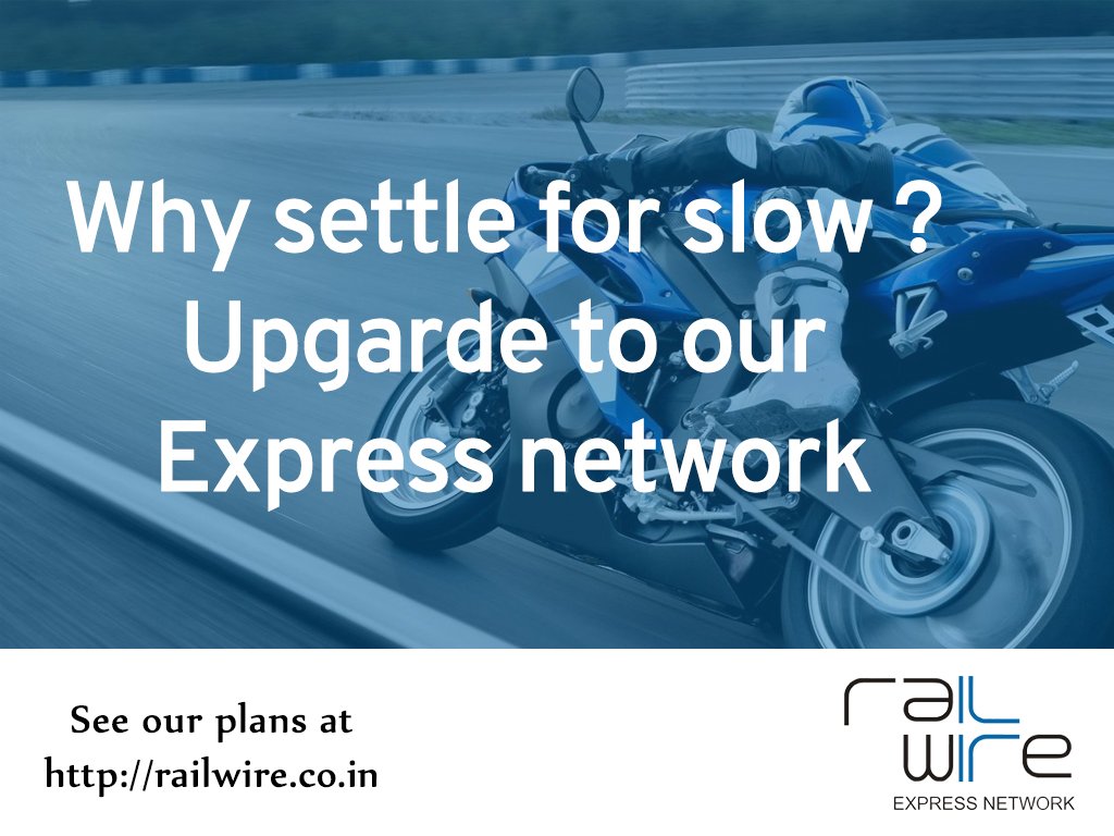 railwire_isp's tweet photo. Experience lightning fast internet with Railwire Click here to know more https://t.co/V0tu0GkL0I #railwire #expressnetwork https://t.co/oNONjrBPbG