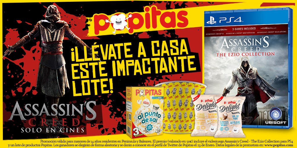 popitas's tweet image. Sorteamos 5 ejemplares de 'Assassin's Creed - The Ezio Collection' para PS4 + lote Popitas. ¿Quieres uno? Síguenos, haz RT y... ¡Suerte! \o/