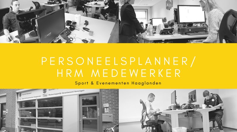 Sport &amp; Evenementen Haaglanden is op zoek naar een enthousiaste personeelsplanner/HRM medewerker: goo.gl/2LVTvs #Vacature
