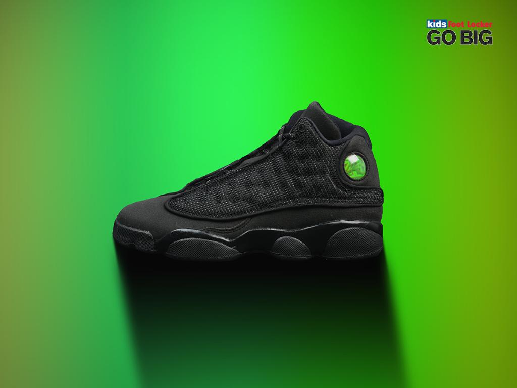 retro black cat foot locker jordan 13