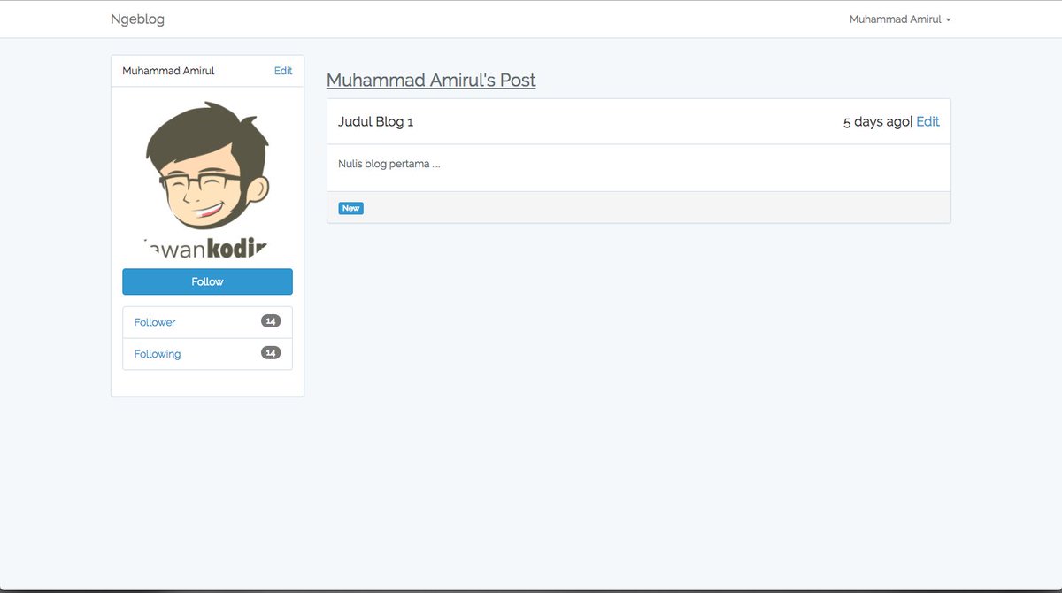kawankoding's tweet image. Membuat sebuah platform sosial blog sederhana dari @laravelphp untuk tutorial berikutnya #kawankoding #laravel #php #tutorial