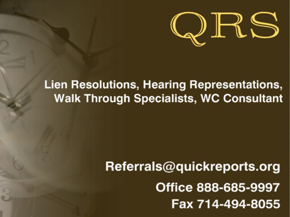 QuickReports4U's tweet photo. Let's get the year kicked off with Quick Resolutions :) #NYResolutions 
#CAWorkComp #Adjusters #LienResolutions #WCConsultants https://t.co/JViiSlQTvv