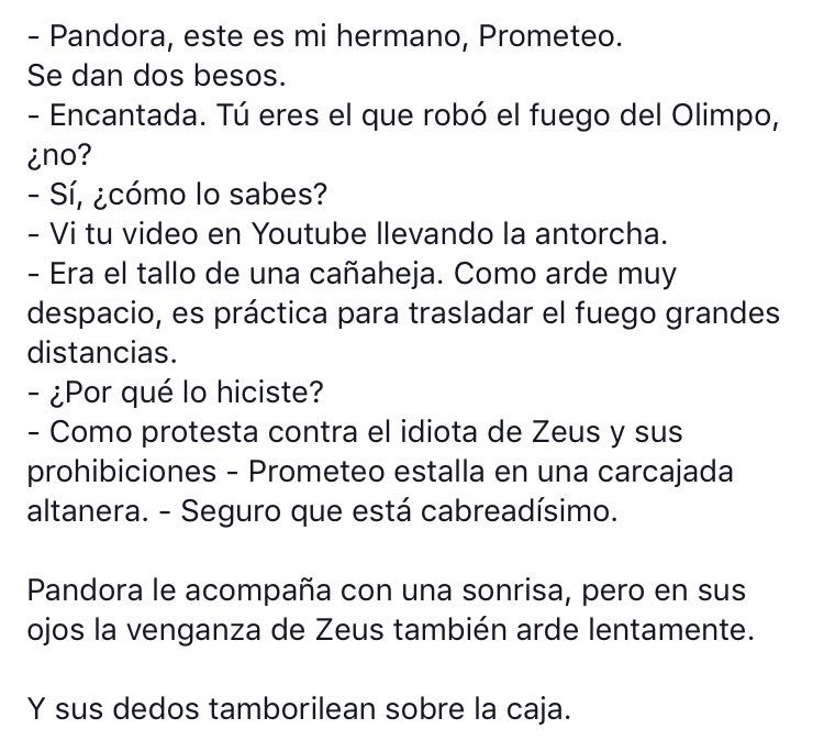 Cienpalabras on twitter: pandora. #cuento #microcuento #relato ...