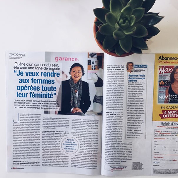 Joli portrait à lire dans Maxi cette semaine (le magazine le plus lu en salle d'attente... précieux relais !)