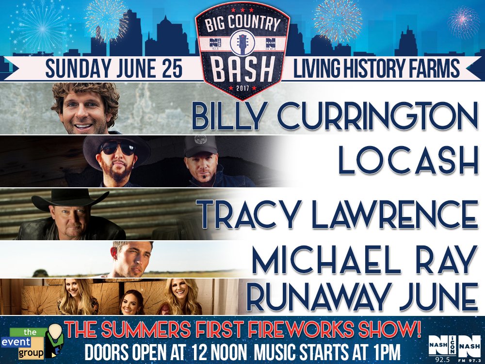 CumulusDSM's tweet photo. ANNOUNCEMENT! @nashfm973 &amp; @925NashIcon are bringing the bash back! Get all of the details https://t.co/mpMxsOcIu5 https://t.co/Io0uGwQ7U0
