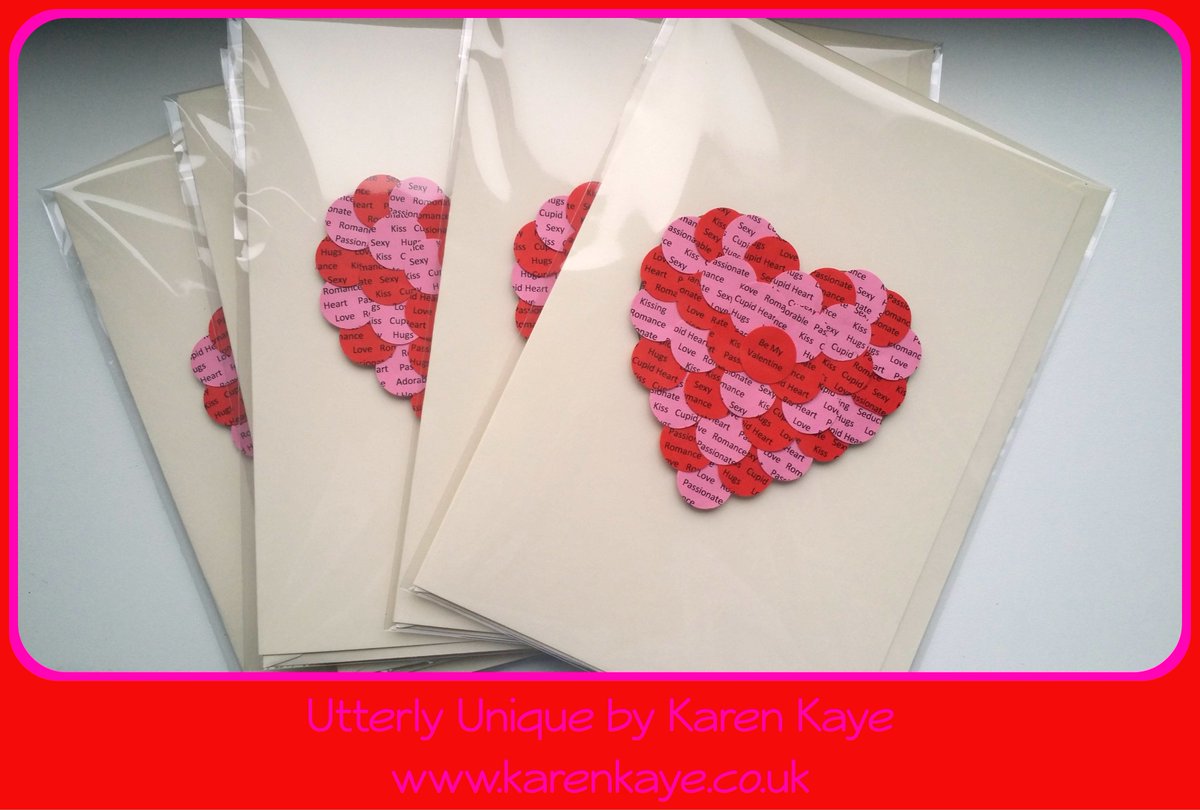 utterlykaren's tweet image. #ontheworkbench today I have romantic #ValentinesDay cards ready for delivery to @AGSSheffield at the weekend