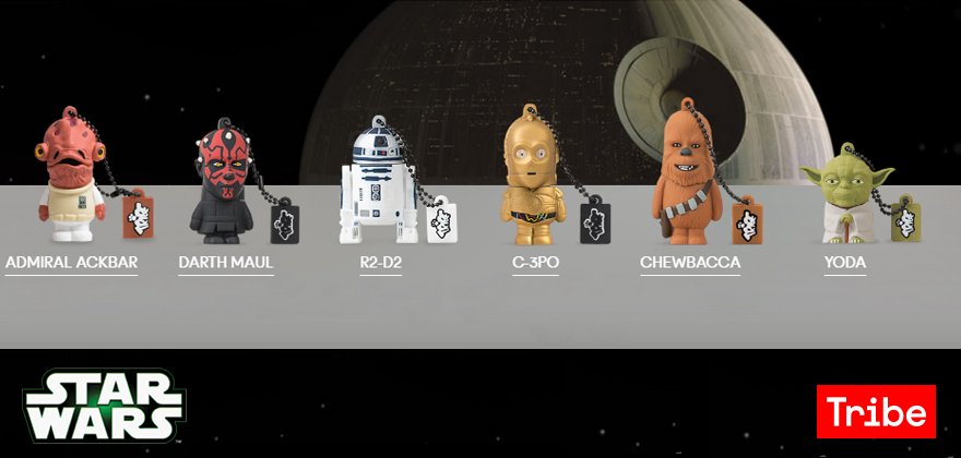 MasterMaticaCom's tweet image. Aquí tenéis las Memorias USB de #StarWars más deseadas por los más fanáticos. goo.gl/lNhuOc
Las encontrareis en nuestra tienda!