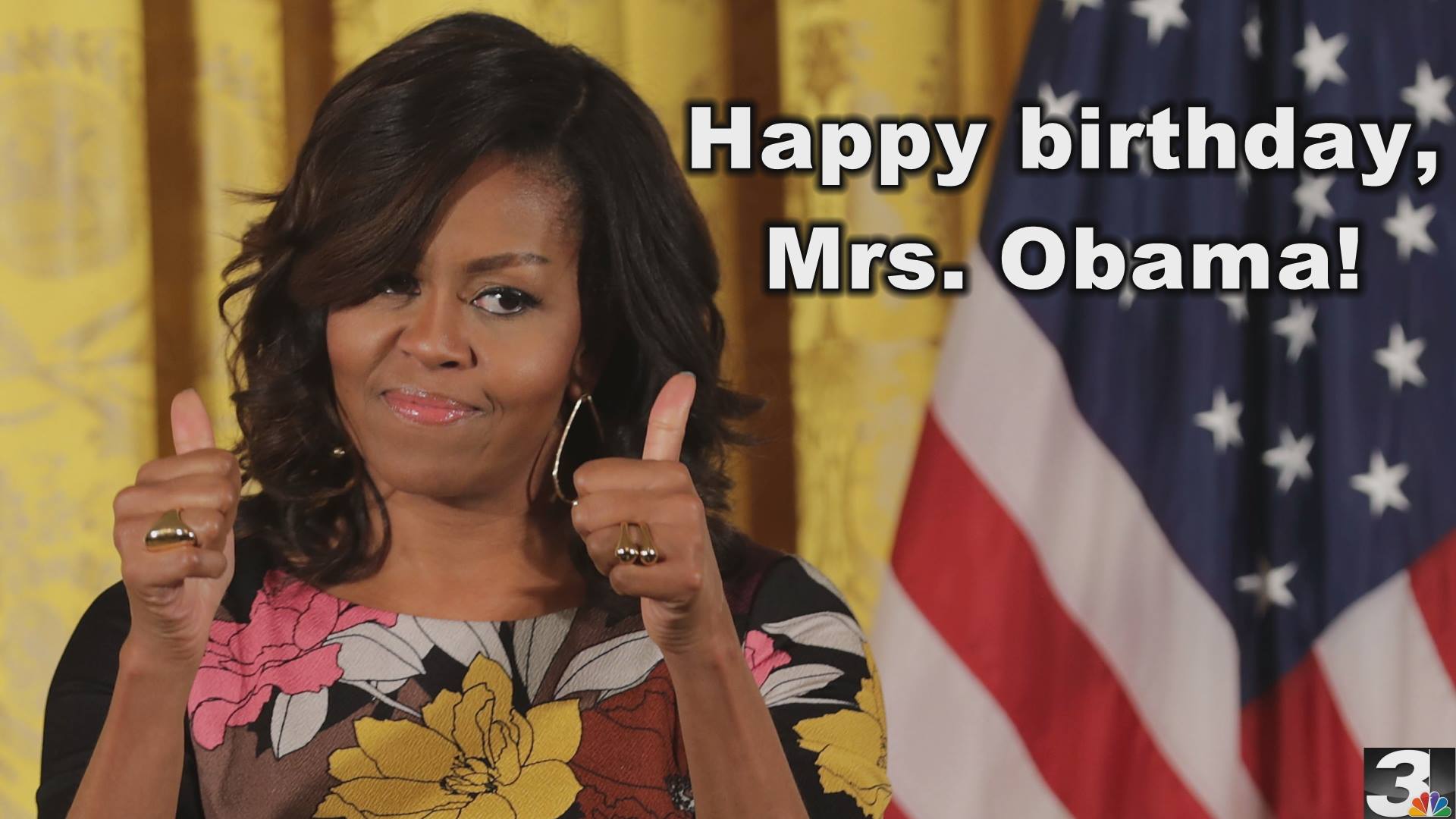 Happy birthday, Michelle Obama! She\s 53 years old today! 