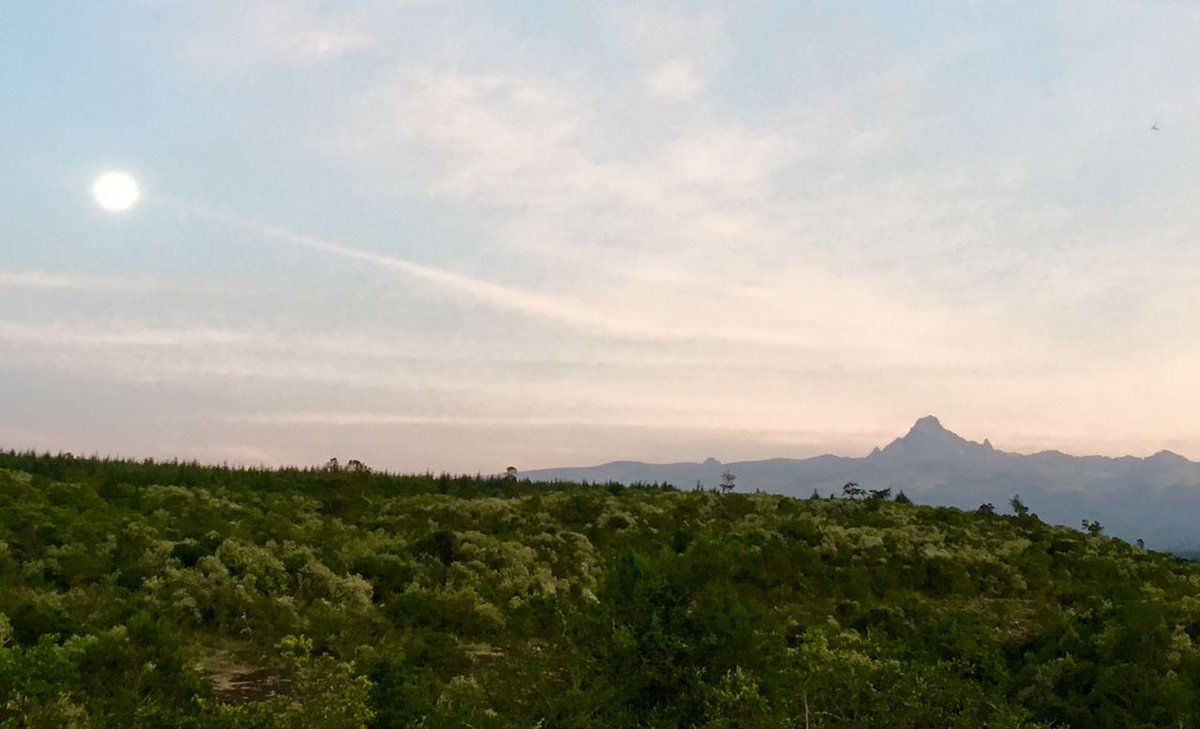 EcoTraining's tweet photo. Kenya offers some spectacular views, especially when getting to watch the moon rise with Mount Kenya as backdrop
#kenyasafariguide #Kenya https://t.co/UzK8YGWydO