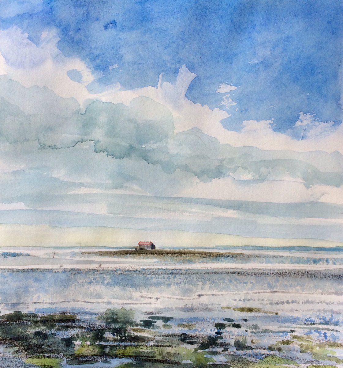 artcafe1's tweet photo. Today's sketch from James 'Lowest Ebb' ~ Watercolour, Pencil + Wax #mersea #dailysketch #packingshed #watercolour https://t.co/eLMGXuWaUB