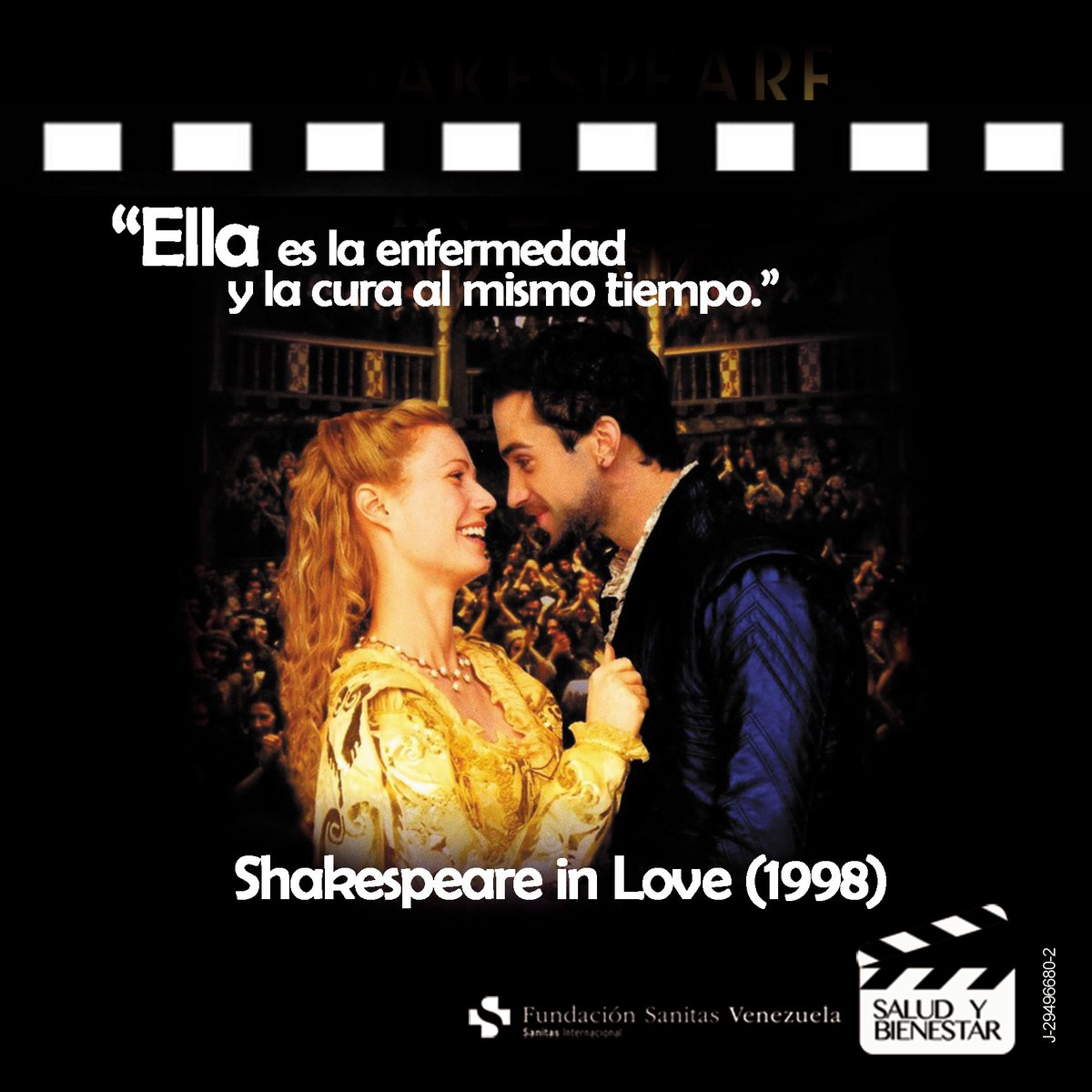 TuCortoFSV's tweet photo. “Ella es la enfermedad y la cura al mismo tiempo.” Shakespeare in Love (1998) #Frases #Quotes #TuCortoFSV  #FelizMartes https://t.co/m77DohERRn