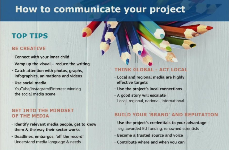 Kiaraso's tweet image. Useful tips from the #commsworkout on how to communicate with impact yout project
