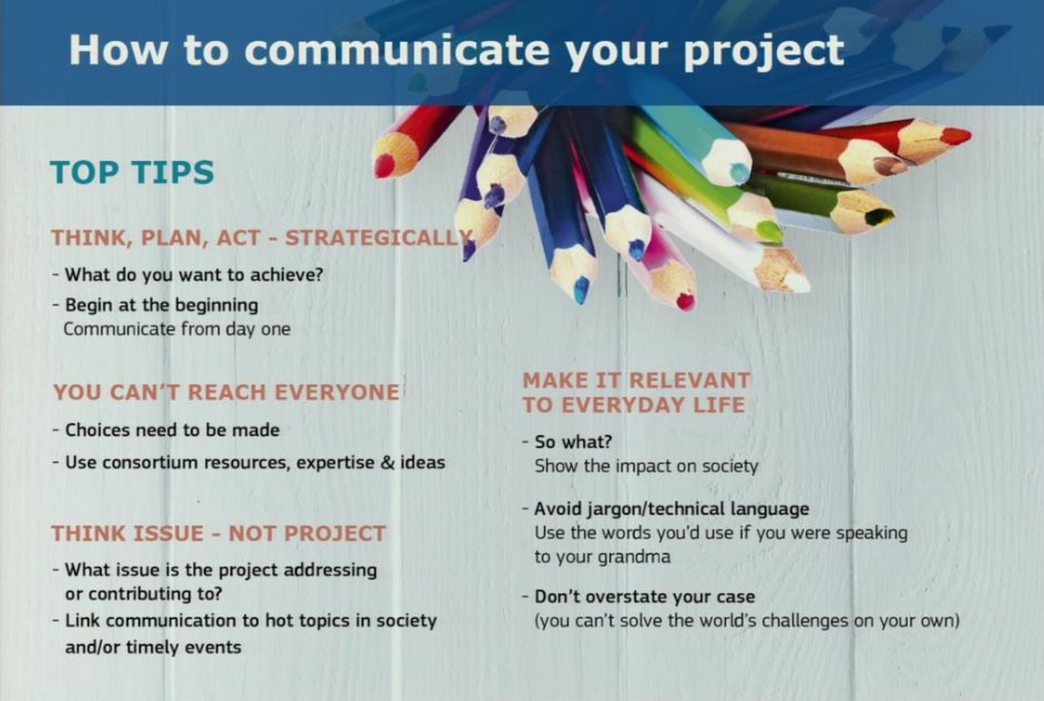 Kiaraso's tweet image. Useful tips from the #commsworkout on how to communicate with impact yout project