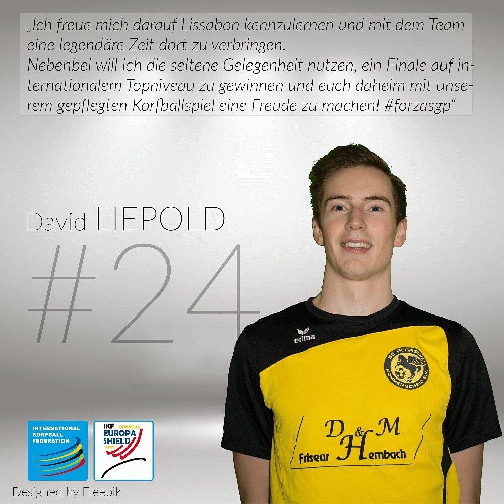 SGP_Korfball's tweet photo. Der Europa Shield in #Lissabon ruft. Unser Nationalspieler David Liepold freut sich drauf. #forzasgp #pegashield #Eshield2017 https://t.co/3DvmEcf2HS