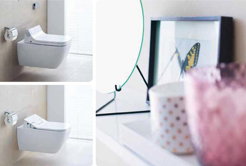 Duravit's tweet photo. #HappyD2 brings feminine chic! For additional hygiene, the toilets can be equipped with the shower-toilet seats https://t.co/OaQ2HJqkuC https://t.co/fR4k9wNleD
