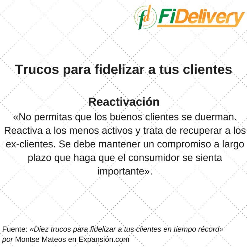 fidelivery's tweet photo. Identifica a tus mejores clientes rápidamente con Fidelivery
#Aplicaciones #Apps #Domicilios #Fidelización #Pedidos #Pizzerías #Restaurantes https://t.co/NBskz5AcUC