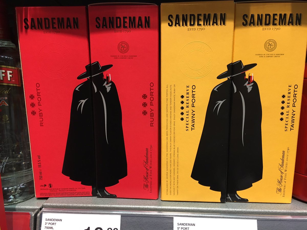 De man met de cape is weer terug, in stijl #sandeman