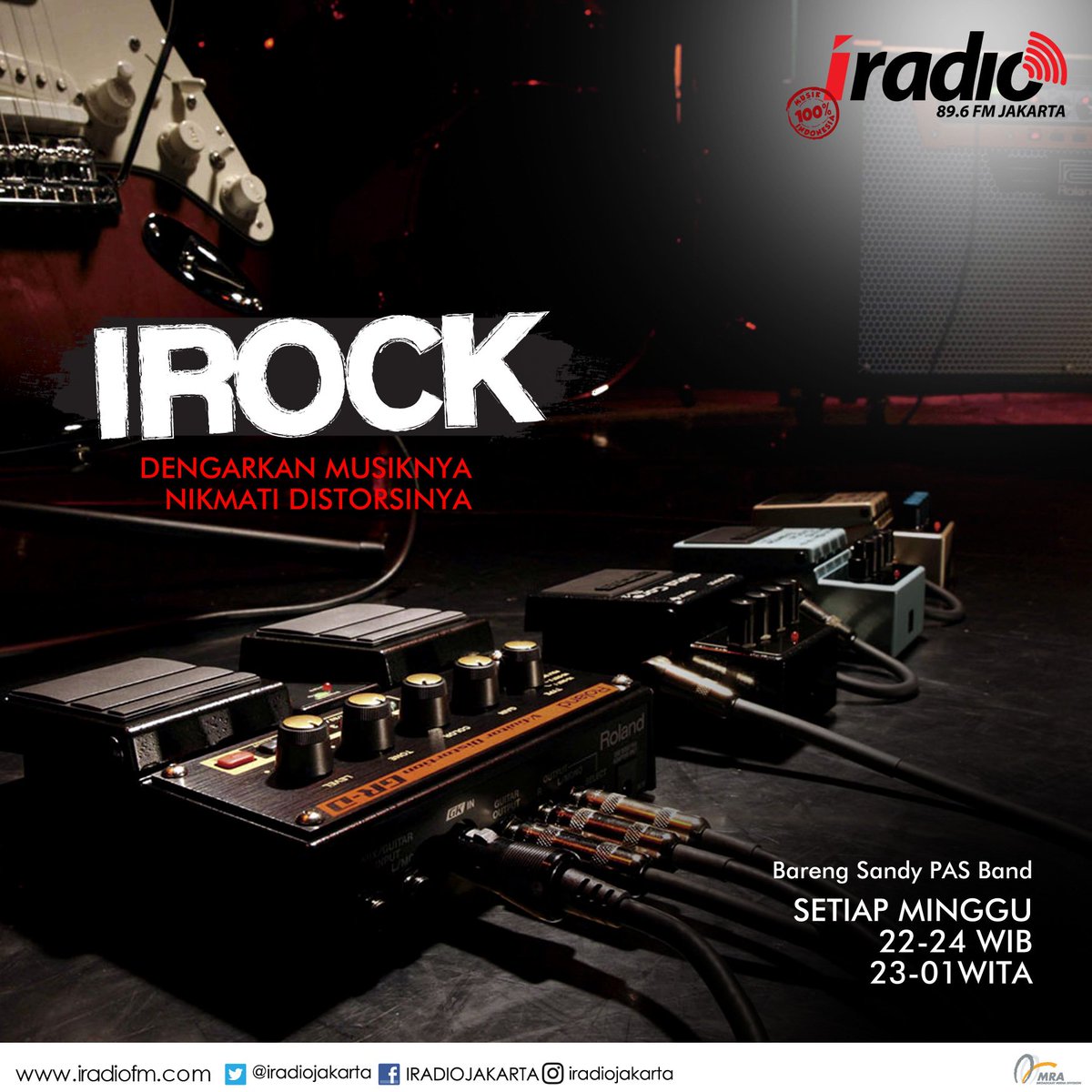 IListeners suka mendengarkan lagu dari musisi-musisi rock Indonesia? Nah, dengerin aja #IRock setiap hari Minggu bersama <a href="/sandyPASBand/">sandy andarusman</a> ya!