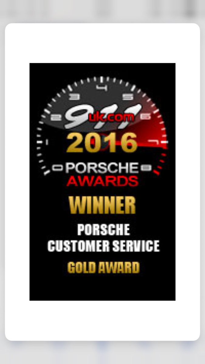 #PorscheAwards results 🏆
11. 2nd Porsche Customer Service Gold Award to <a href="/UberGT/">Uber GT</a> #2016Awards
Congratulations 🏅 porscheawards.co.uk