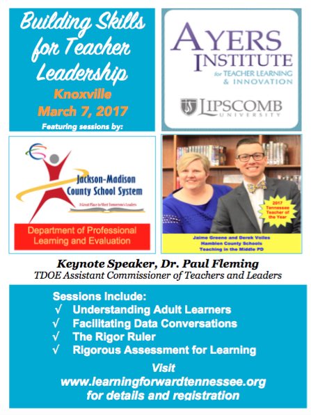 LearnForwardTN's tweet photo. Don't miss our spring East TN learning event! Register here https://t.co/NHA6T6e5fs https://t.co/qk0MTPSDx3