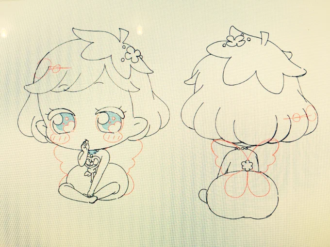 ボツになったオムツバージョン

指しゃぶりのスミレが気に入ってます。
既にバブみのあるフェアリルと差別化するのが難しかったです。
サンリオさんのラフがすごい可愛かったんですよね。 