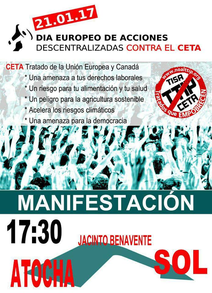 RspVallekas's tweet photo. Porque nuestro futuro está en juego. Nuestras vidas se mercantilizarán aún más nuestras condiciones vitales irán a peor.  #21EstopCETA https://t.co/CtTMyAE6jE