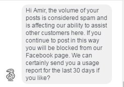 amseto's tweet photo. Three Ireland threatening to block me as they won't be able to "assist" OTHER customers!!
@ThreeCare @ThreeIreland #ThreeCare #ThreeIreland https://t.co/hitFrsMZVb