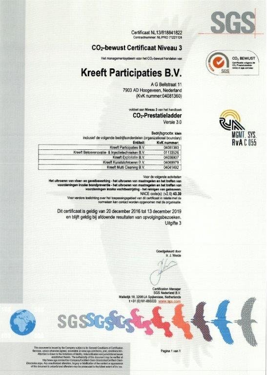 KreeftBeton's tweet photo. Trots! CO2 certificaat verlengd https://t.co/f4ukjaok2N