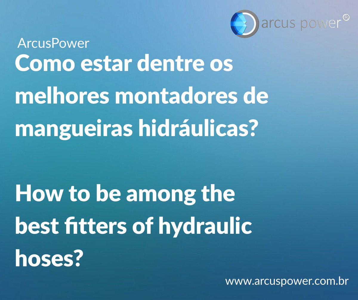 arcus_power's tweet image. How to be among the best fitters of #hydraulic #hoses?Como entre os melhores montadores de Mangueiras Hidráulicas?#arcuspower dá os passos!!