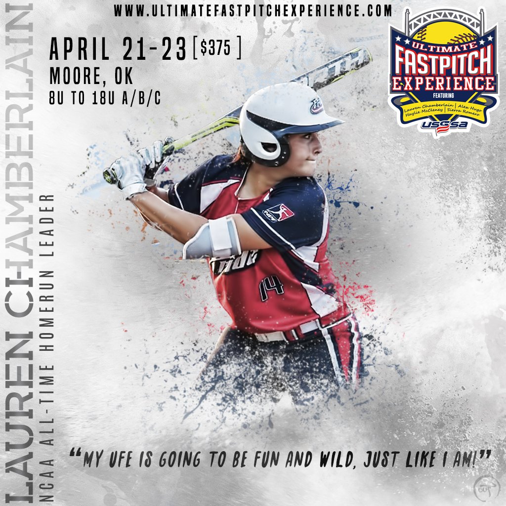 UltimateFPExp's tweet image. Register TODAY for the 2nd Annual @LChamberlain44 #UltimateFastpitchExperience April 21-23 in Moore, OK
ultimatefastpitchexperience.com @USSSAPride