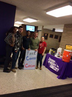 Hey <a href="/WesternILUniv/">Western Illinois University</a> Free Coffee &amp; Hot Chocolate in Stipes Hall this morning!!