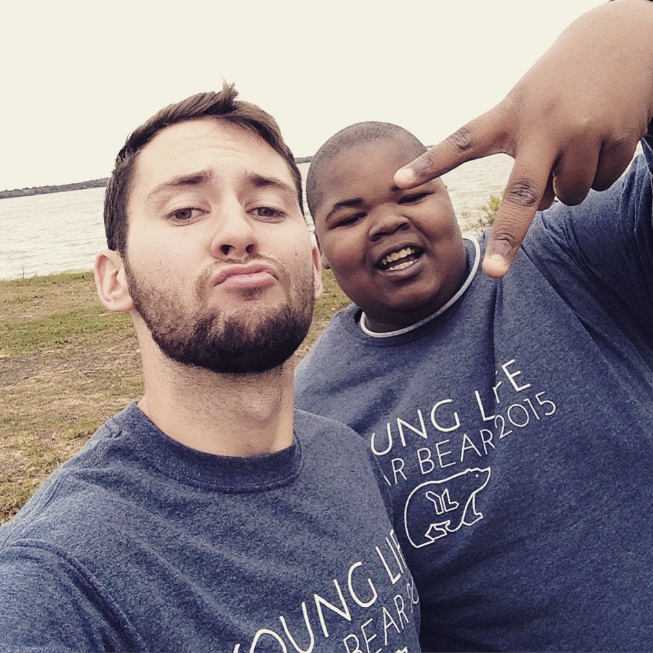 doubleupYL's tweet photo. We're thankful for YL alumni like Christian who now serve as Young Life leaders. @GuyerYoungLife @UNTYoungLife https://t.co/MZqkD6YThj