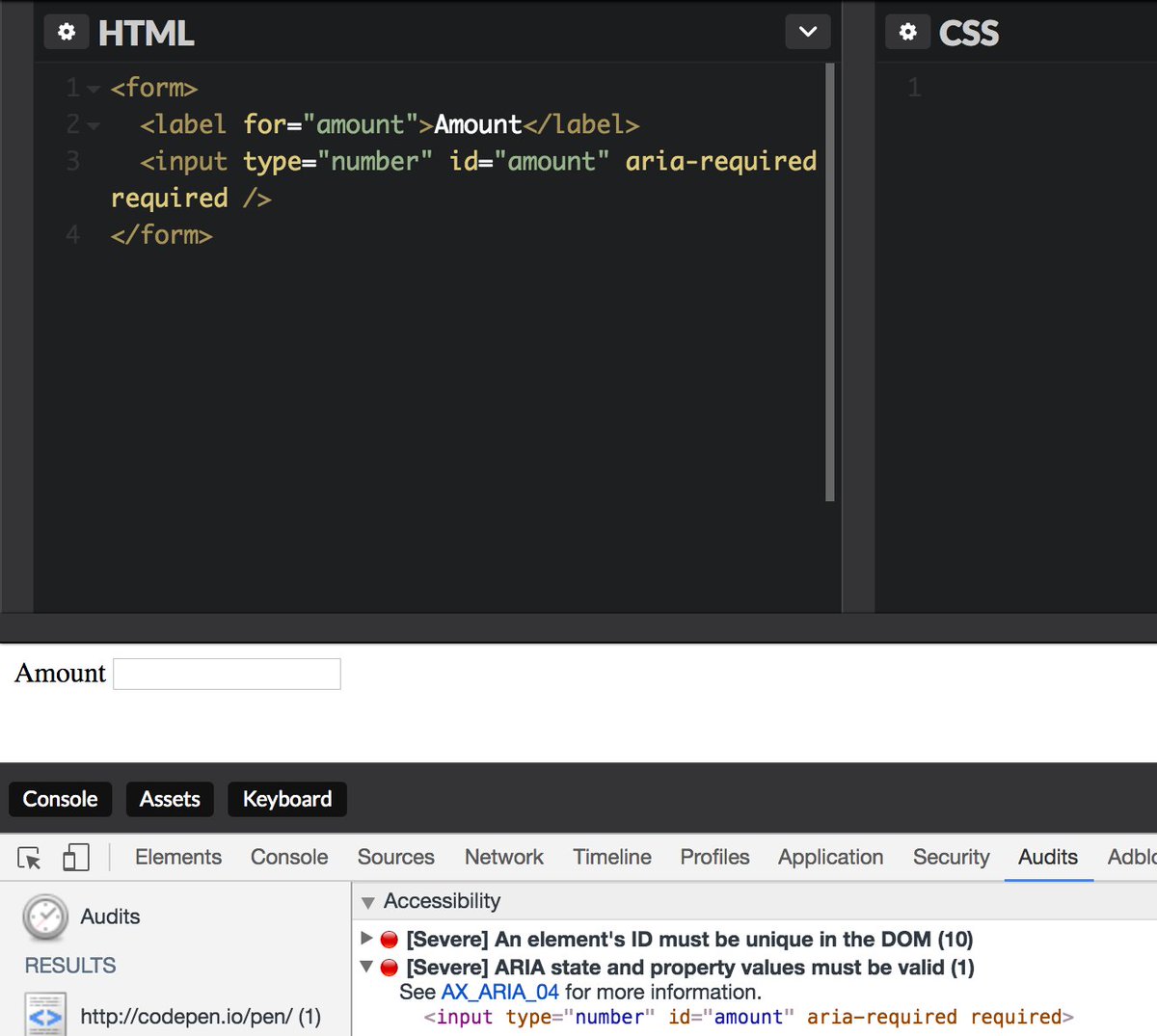 Number/checkbox inputs incorrectly reporting invalid ARIA attributes