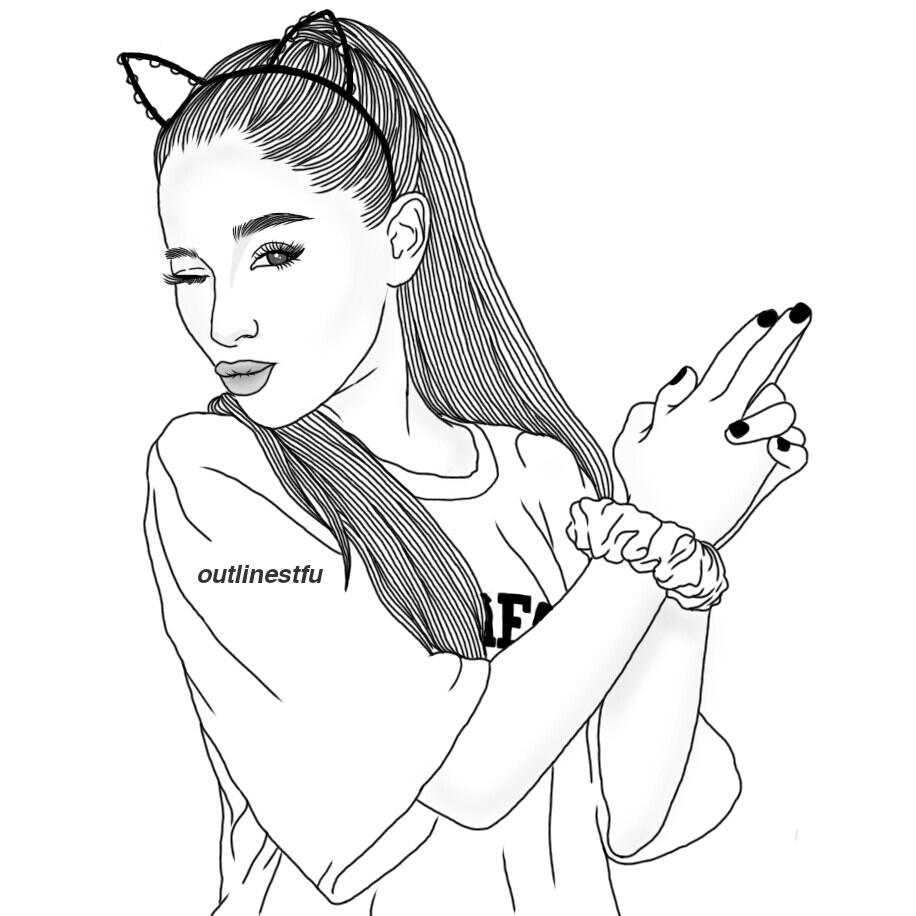 Download Selena Gomez Drawing Coloring Coloring Pages