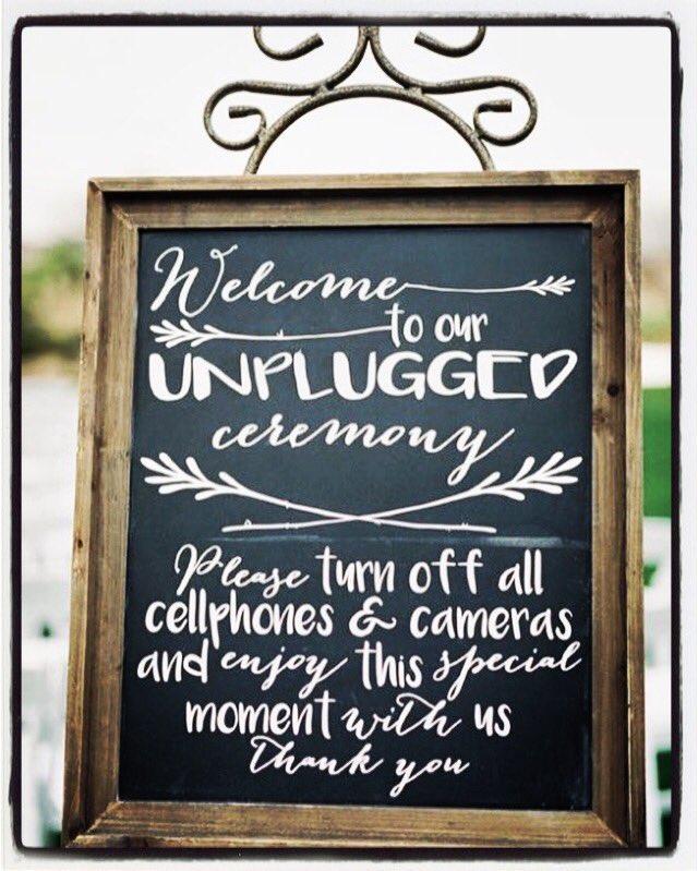 #weddingtiptuesday 
Have you thought about having an #unplugged wedding? Check it out; there are some real benefits! #RFC #rfceventcenter