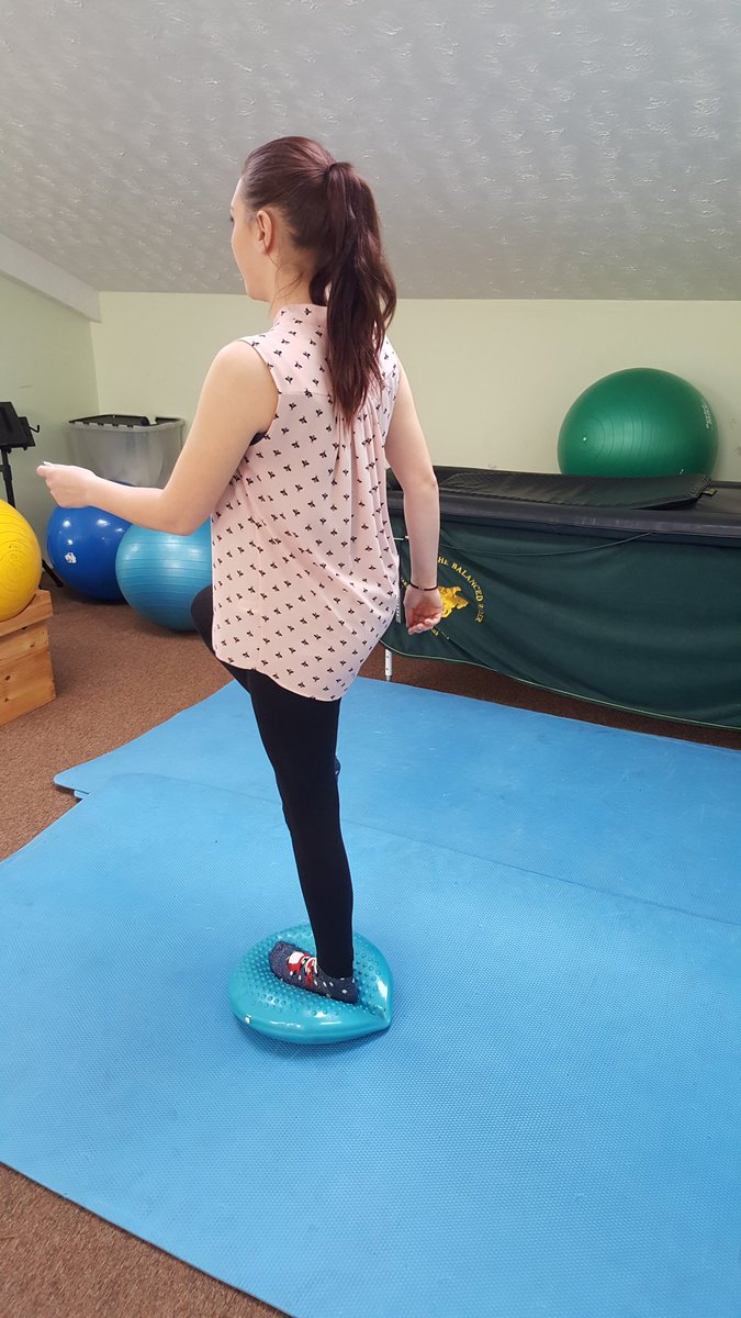 HaydenTherapies's tweet photo. Sometimes the simplest @ThBalancedRider  exercises are the most challenging! Isn't that right @AlexOldbury ? #concentrate #dontthink https://t.co/C702K2WsCZ