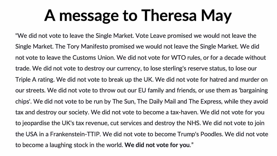 An image currently doing the rounds. Well done whoever created this. Get RT'ing... Read this <a href="/theresa_may/">Theresa May</a>