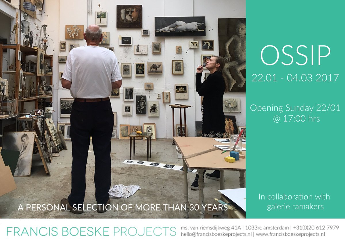 OSSIP, a personal selection of more than 30 years
Opening Sunday 22nd of January | 22/01 - 04/03