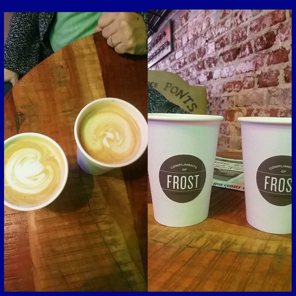 CmaureengGibson's tweet photo. Free lattes are the best kind of lattes! #FrostBankofLewisville #ThePerc https://t.co/CemiAKlHEK