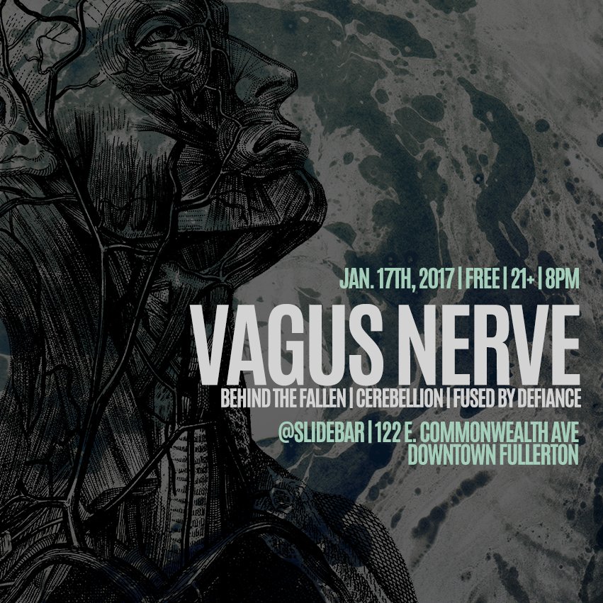 FREE SHOW TONIGHT! Cerebellion joins <a href="/VagusNerveBand/">Vagus Nerve</a> <a href="/behindthefallen/">Behind the Fallen</a> &amp; <a href="/FusedByDefiance/">Fused By Defiance</a> at the <a href="/theslidebar/">The Slidebar</a> for an amazing night of music!