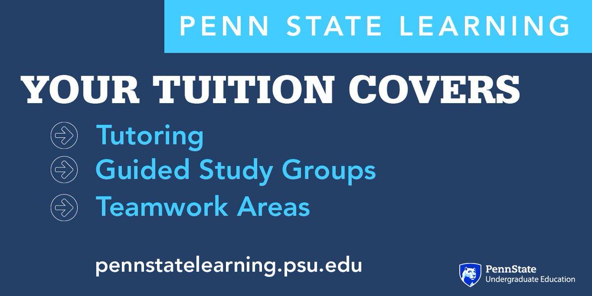 PSU_Undergrad's tweet image. .@PSU_Learning Boucke &amp;amp; Sparks locations open today (1/17) at 10am. Drop in for help from peer tutors ow.ly/ruKY30835QV @ARHSpennState
