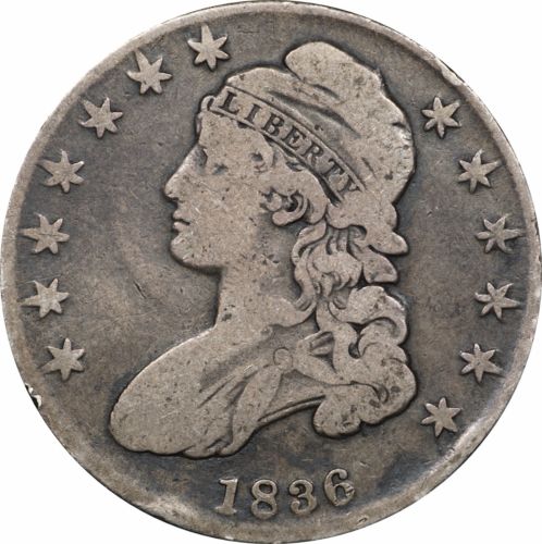 ocrarecoins's tweet photo. Our coin of the day is this 1836 Capped Bust Half Dollar, Very Good VG #BustHalf #OCrarecoin https://t.co/EnAr0I1zdU https://t.co/ofHgQ314gO