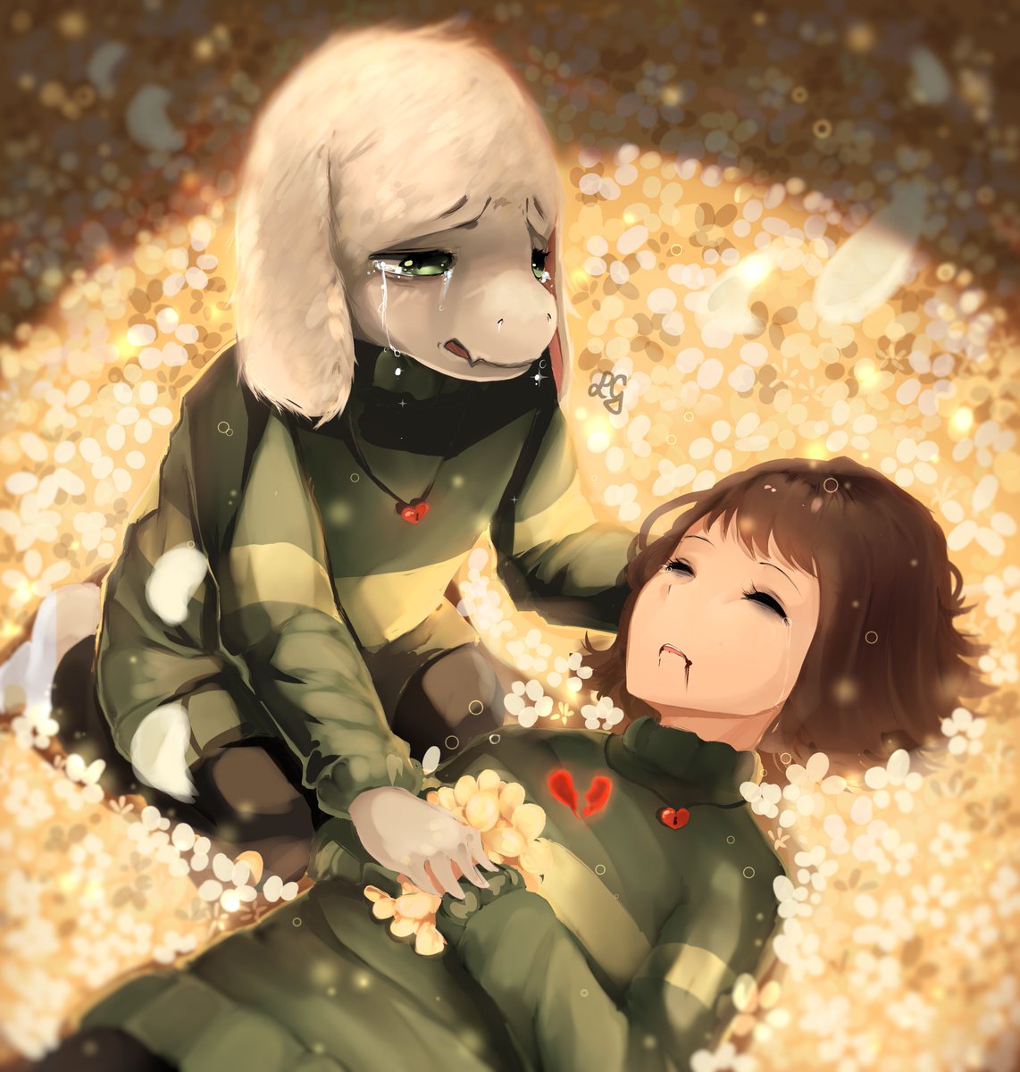 21+ Fanart Chara Undertale Asriel | Benedict Shanelle
