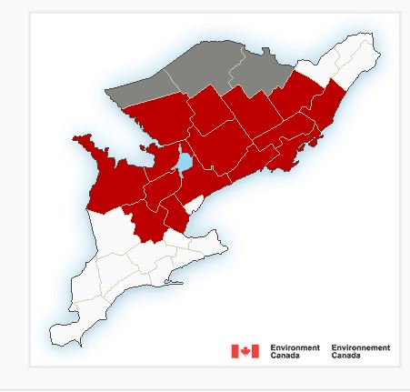 511ONCentral's tweet photo. Public Weather Alerts for Ontario - south - https://t.co/ZEpv7OMxCy https://t.co/8hJWIOdIOX
