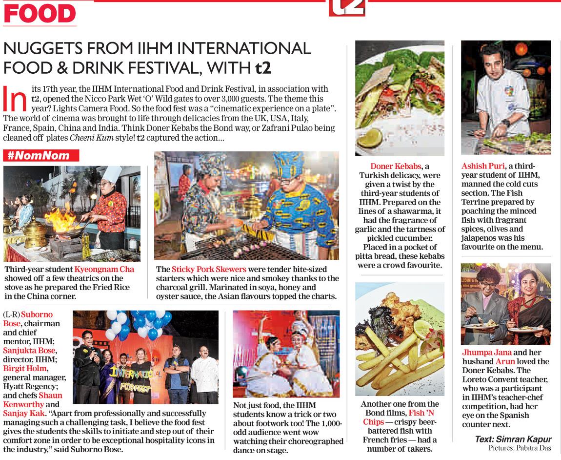 Tuhin_IIHMKol's tweet photo. Lights Camera Action
#IIHMFOODFEST success covered by @t2telegraph
Over 3000 guests
moment of immense pride for the @IIHMHOTELSCHOOL &amp; team! https://t.co/Pgwhg6Y16z