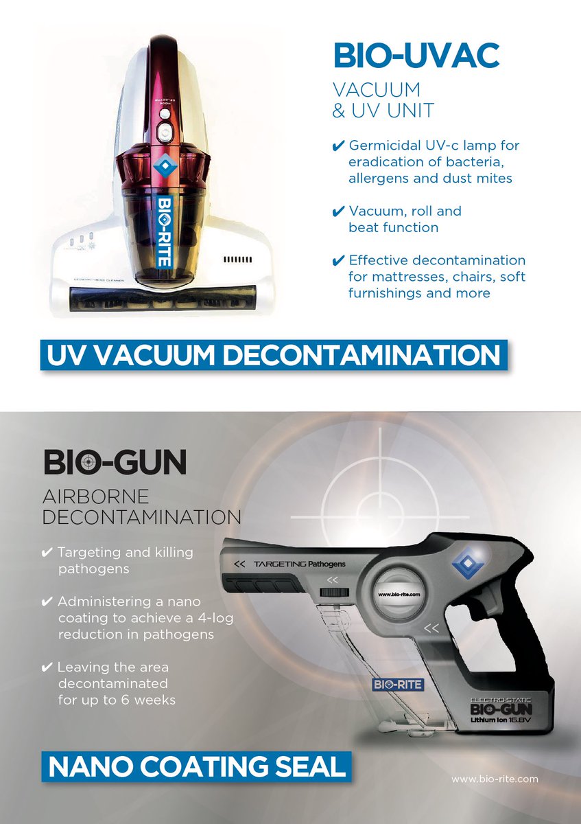 BioRite's tweet photo. #BIO-LITE, #BIO-GUN and #BIO-UVAC effectively detect, target and eradicate bacteria #infectionprevention #decontamination #allergens https://t.co/Z2Pp5ZHpGK
