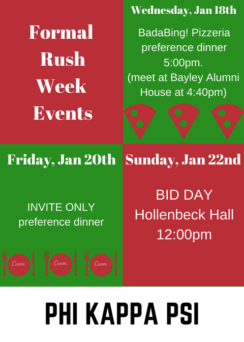 Phi Psi Wittenberg (@phipsiwitt) on Twitter photo Alright boys... It's about that time. Our Formal Week Rush Schedule is here. We hope to see you all at <a href="/_badabingpizza/">BadaBing! Pizzeria</a> tomorrow night! Alright boys... It's about that time. Our Formal Week Rush Schedule is here. We hope to see you all at <a href="/_badabingpizza/">BadaBing! Pizzeria</a> tomorrow night!