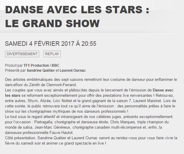 [LIVE] DALS 2017 - Le Grand Show - Samedi 04 février - 21h00 - TF1 C2YyL8uWgAE0Y1-