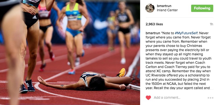 WomensRunning's tweet image. .@bmartrun latest Instagram post will humble the hell out of you: bit.ly/2iyNUzW