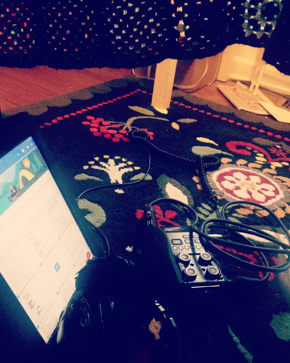 the view from the official Do Over fancy recording blanket fort, commissioned thru a 5 y.o. but fully armed and operational